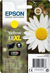Tusz Epson Epson oryginalny ink C13T18144022, T181440, 18XL, yellow, 6,6ml, Epson Expression Home XP-102, XP-402, XP-405, XP-302 - C13T18144022 1