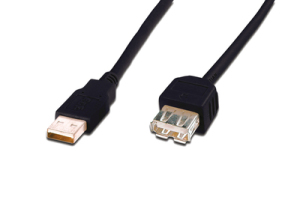 Kabel USB Digitus USB A/A, 5m (DK-300202-050-S) 1
