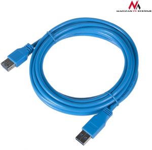 Kabel USB Maclean USB-A - USB-A 3 m Niebieski (MCTV-585) 2