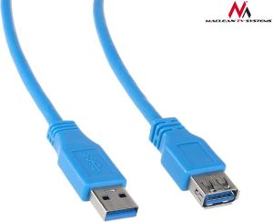 Kabel USB Maclean USB-A - USB-A 3 m Niebieski (MCTV-585) 3