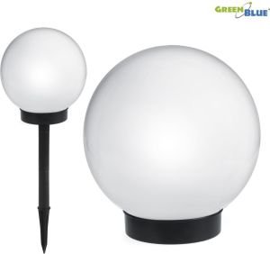 GreenBlue Solarna lampa ogrodowa kula LED GB123 biała 1