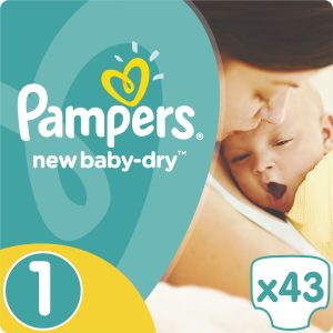Pampers New Baby-Dry rozmiar 1 (Newborn), 43 pieluszki 2