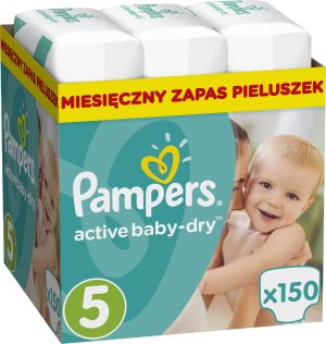 Pieluszki Pampers Active Baby-Dry rozmiar 5 (Junior), 150 pieluszek 1