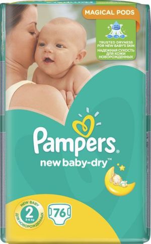 Pieluszki Pampers New Baby-Dry rozmiar 2 (Mini), 228pieluszek (3-6 kg) 1