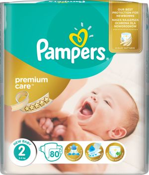 Pampers Pieluchy Premium Care rozmiar 2 (Mini) 3–6 kg 80 szt 7