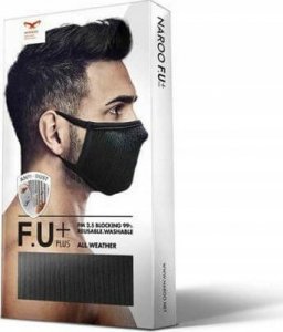 Maska antysmogowa Naroo NA MASK FU+ black - filtrująca L 4