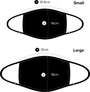 Maska antysmogowa Naroo NA MASK FU+ COPPER black - filtrująca S 5