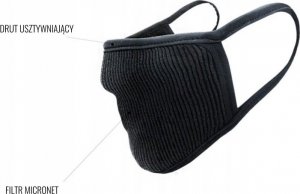 Maska antysmogowa Naroo NA MASK FU+ beige - filtrująca L 2