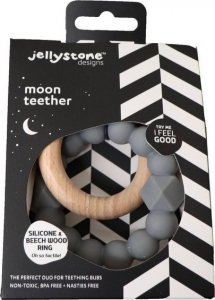 Jellystone Designs Gryzak dla niemowląt sensoryczny szary Jellystone 1