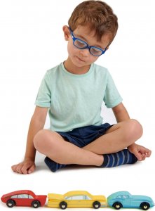 Tender Toys Samochody zabawki retro auta 3 sztuki Tender Leaf Toys 2