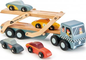 Tender Toys Drewniana laweta z samochodami Tender Leaf Toys 7
