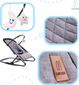 LULILO Bujaczek leżaczek ROKULO dla niemowląt + zabawki 2