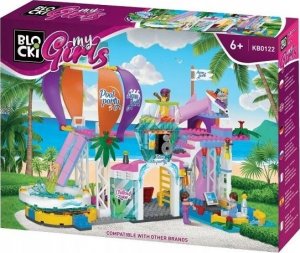 LEGO KLOCKI BLOCKI LEGO FRIENDS Basen Wodny Park Rozrywki Zjeżdżalnie Strefa Relaksu AQUAPARK - 343 elementy NA PREZENT 4