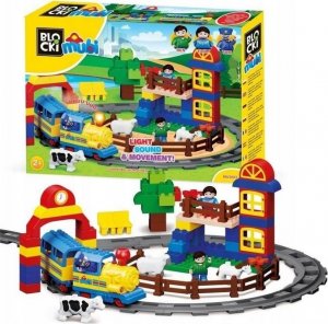 LEGO KLOCKI BLOCKI LEGO KOLEJKA Wesołe Miasteczko + Tory Pociąg Ciuchcia GRA, ŚWIECI, JEŹDZI 109 elementów DUPLO NA PREZENT 1