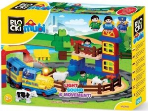 LEGO KLOCKI BLOCKI LEGO KOLEJKA Wesołe Miasteczko + Tory Pociąg Ciuchcia GRA, ŚWIECI, JEŹDZI 109 elementów DUPLO NA PREZENT 3