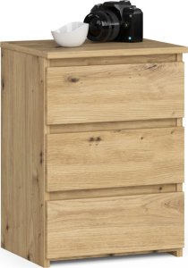 Fabryka Mebli Akord Szafka nocna CL3 40 cm 3 szuflady - dąb artisan 1