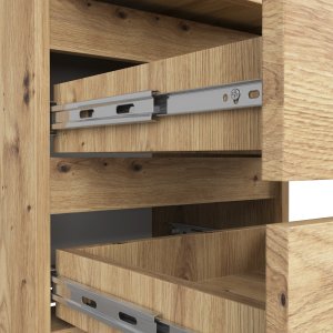 Fabryka Mebli Akord Szafka nocna CL3 40 cm 3 szuflady - dąb artisan 4
