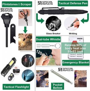 Duzy zestaw survivalowy niezbędnik 73w1 ZS-71 6
