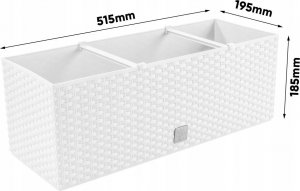 Prosperplast Skrzynka wisząca na poręcz RATO CASE DRT500 Biała 2