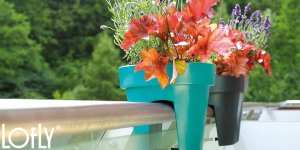 Prosperplast Doniczka balkonowa LOFLY RAILING DLOFR400 Antracyt 2