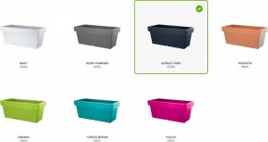 Prosperplast Doniczka skrzynka LOFLY CASE DLOFC400 Antracytowy 6