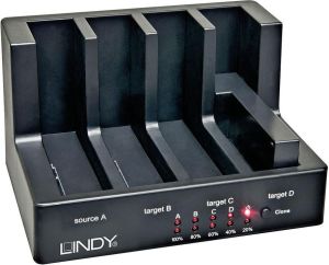 Stacja dokująca Lindy z możliwością klonowania, 4x HDD, USB 3.0 (43114) 1