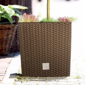 Prosperplast Doniczka RATO LOW DRTS400L + wkład + system Umbra 3