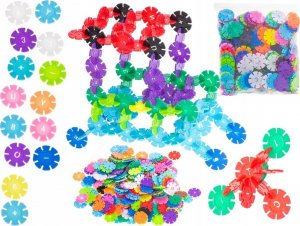 Klocki Przestrzenne wafle gwiazdki 300el 16