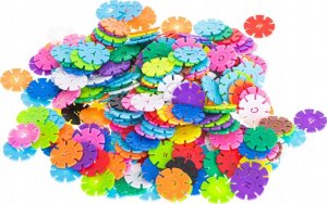 Klocki Przestrzenne wafle gwiazdki 300el 2