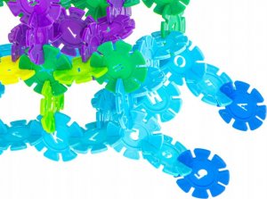 Klocki Przestrzenne wafle gwiazdki 300el 7