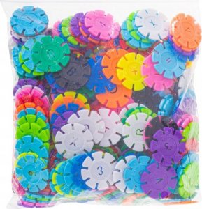 Klocki Przestrzenne wafle gwiazdki 300el 9