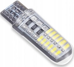SKLEPLEDY ŻARÓWKA LED W5W T10 POSTOJÓWKI 24 LED SILICON MOC 11