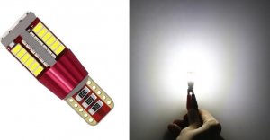 SKLEPLEDY ŻARÓWKA LED W5W T10 POSTOJÓWKI 57 LED CANBUS 360 5