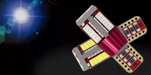 SKLEPLEDY ŻARÓWKA LED W5W T10 POSTOJÓWKI 57 LED CANBUS 360 8