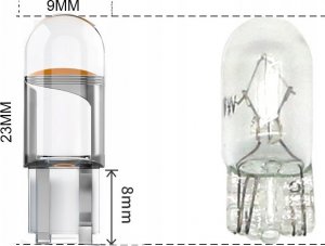 SKLEPLEDY ŻARÓWKA LED W5W T10 XSTORM 360 KRYSTALICZNA COB 5