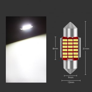 SKLEPLEDY ŻARÓWKA RURKA LED 31MM C3W C5W 18SMD CANBUS MOCNA 7
