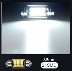 SKLEPLEDY ŻARÓWKA RURKA LED 36MM C3W C5W XSTORM 21SMD CANBUS 5
