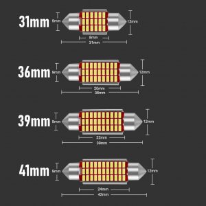 SKLEPLEDY ŻARÓWKA RURKA LED 39MM C3W C5W 30SMD CANBUS MOCNA 6