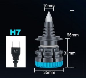 SKLEPLEDY ŻARÓWKI LED H7 XSTORM MOCNE CAN 360 26000LM 120W 3
