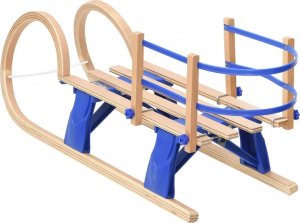 vidaXL vidaXL Składane sanki z oparciem, 110 cm, sklejka 4