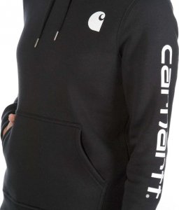 Carhartt Bluza Carhartt Clarksburg Sleeve Logo Hooded Black 2