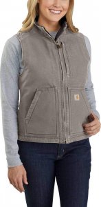 Carhartt Damska Kamizelka Carhartt Sherpa Lined Mock Grey 1
