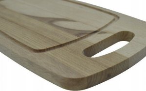 Deska do krojenia Yolli Deska Do Krojenia z Rowkiem i z Rękojeścią Deseczka Drewniana Eko 2