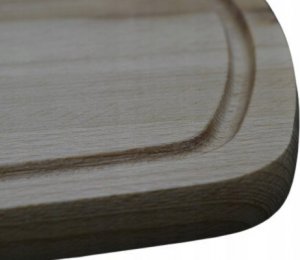 Deska do krojenia Yolli Deska Do Krojenia z Rowkiem i z Rękojeścią Deseczka Drewniana Eko 5