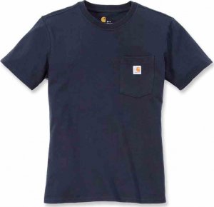 Carhartt Koszulka Carhartt WK87 Workwear Pocket S/S Navy 4