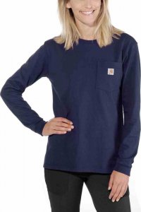Carhartt Koszulka Carhartt WK126 Workwear Pocket L/S Navy 2