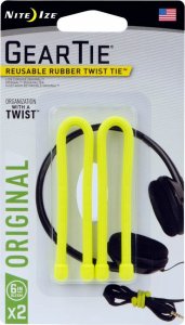 Nite-Ize Elastyczna Opaska Nite Ize Gear Tie 6" 2P Yellow 2