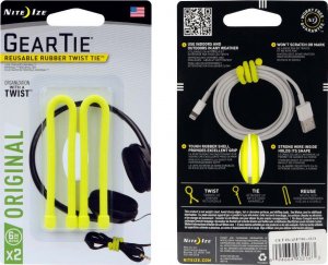 Nite-Ize Elastyczna Opaska Nite Ize Gear Tie 6" 2P Yellow 4