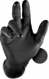 Grippaz Rękawiczki Nitrylowe Grippaz 246 Black 50 sztuk BL 1