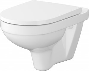 Miska WC Cersanit Zestaw Zip miska WC wisząca SimpleOn z deską wolnoopadającą biały S701-565 1